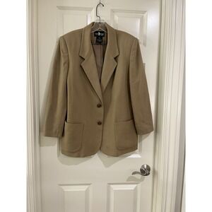 hunt club women 100% wool blazer size 14P
